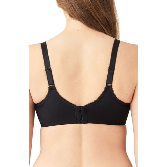 🆕WACOAL Basic Beauty Full Non-padded Seamless Underwire Bra 44DD Black #855192 - Picture 3 of 12